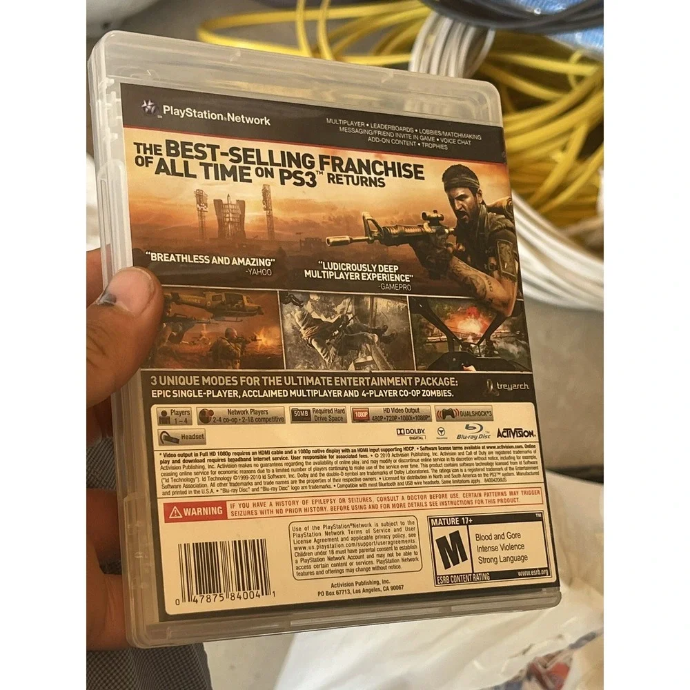 Call of‎ Duty: Black Ops (PlayStation, 2010) Complete In Box